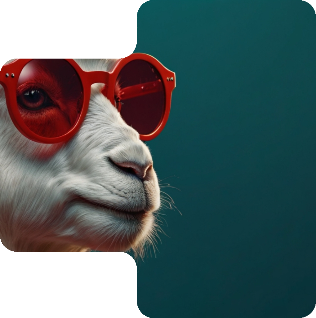 Signature's goat right side of Little Goat - Web design and digital marketing in Auckland